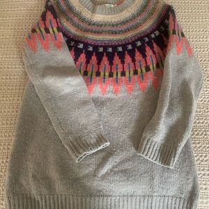 Boden Fairisle sweater.  Grey.  US size 4